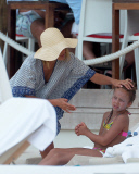 Jessica Alba enjoys snorkeling session in St Barts