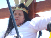 Philippines: Woman penitent nailed on the cross