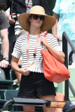 Boris Becker attends the Miami Open in Florida