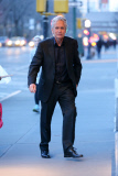 Slender Michael Douglas returns to his NYC Apartment