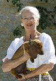 Queen Margrethe and Prince Henrik of Denmark on summer holiday in Caix, France