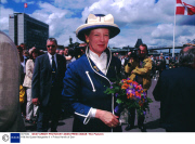 H.M.the Queen Margrethe II + Prince Henrik of Den-
mark were on board "Dannebrog" royal yatch.