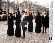 FUNERAL OF KING FREDERIK IX, COPENHAGEN, DENMARK - 24 JAN 1972