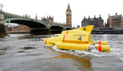 Thunderbird 4 travels down the River Thames, London, Britain - 02 Apr 2015