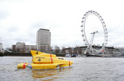 Thunderbird 4 travels down the River Thames, London, Britain - 02 Apr 2015