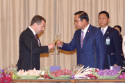 Russian Prime Minister Dmitry Medvedev visit to Bangkok, Thailand - 08 Apr 2015