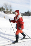 Margrethe beim Skilanglauf im Urlaub im norwegischen Skeikampen