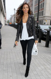 Rochelle Humes out and about, London, Britain - 09 Apr 2015