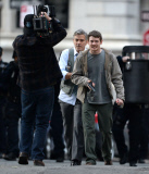 Stars Film 'Money Monster' In NYC 