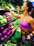 *EXCLUSIVE* Karina Smirnoff stays fit with a trip to Whole Foods