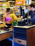 *EXCLUSIVE* Karina Smirnoff stays fit with a trip to Whole Foods