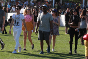 Shaun White and Sarah Barthel enjoy a beautiful day at Coachella