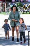 *EXCLUSIVE* Kourtney Kardashian enjoys single motherhood with her kids