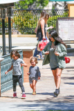 *EXCLUSIVE* Kourtney Kardashian enjoys single motherhood with her kids