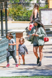 *EXCLUSIVE* Kourtney Kardashian enjoys single motherhood with her kids