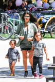 *EXCLUSIVE* Kourtney Kardashian enjoys single motherhood with her kids