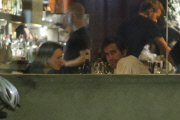*EXCLUSIVE* Rachel McAdams and Jake Gyllenhaal have an intimate conversation over dinner **MUST CALL FOR PRICING**