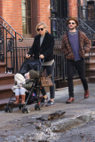 Sienna Miller, Tom Sturridge, and little Marlowe come together as a family unit in NYC