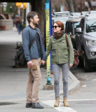 Julianne Moore looking chic on a beautiful NYC day