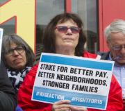 Fast food workers protest low wages