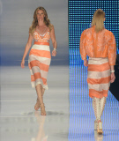 Gisele Bundchen, 34, walks down the catwalk one last time
