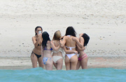 **SEMI-EXCLUSIVE** Selena Gomez shows off her figure in a pink bikini in Mexico