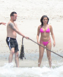 **SEMI-EXCLUSIVE** Selena Gomez shows off her figure in a pink bikini in Mexico