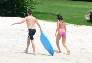**SEMI-EXCLUSIVE** Selena Gomez shows off her figure in a pink bikini in Mexico