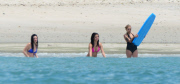 **SEMI-EXCLUSIVE** Selena Gomez shows off her figure in a pink bikini in Mexico