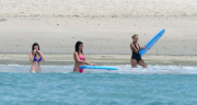 **SEMI-EXCLUSIVE** Selena Gomez shows off her figure in a pink bikini in Mexico