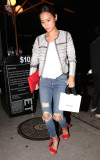 Jamie Chung steps out for dinner at Craig's