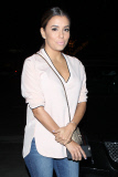 *EXCLUSIVE* Eva Longoria goes casual for dinner at Ago Restaurant