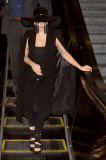 Lady Gaga pushes the fashion limits at LAX Airport with her dog