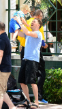 EXC - MICHAEL BUBLE GOES FOR LUNCH WITH HIS SON