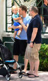 EXC - MICHAEL BUBLE GOES FOR LUNCH WITH HIS SON