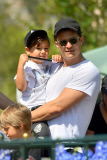 *EXCLUSIVE* Orlando Bloom treats Flynn to an afternoon at Disneyland **NO GERMANY, FRANCE**
