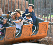 *EXCLUSIVE* Orlando Bloom treats Flynn to an afternoon at Disneyland **NO GERMANY, FRANCE**