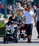*EXCLUSIVE* Orlando Bloom treats Flynn to an afternoon at Disneyland **NO GERMANY, FRANCE**