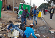 Mozambican national killed in xenophobic attack, Alexandra Township, South Africa - 18 Apr 2015