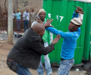 Mozambican national killed in xenophobic attack, Alexandra Township, South Africa - 18 Apr 2015