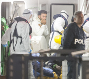 Migrant boat capsizes in the Mediterranean, Sicily, Italy - 21 Apr 2015