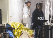 Migrant boat capsizes in the Mediterranean, Sicily, Italy - 21 Apr 2015
