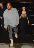 Kim Kardashian and Kanye West out and about, New York, America - 22 Apr 2015