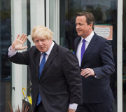 Cameron and Boris Election Campaign in Surbiton, London