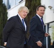 Cameron and Boris Election Campaign in Surbiton, London