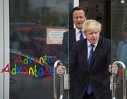 Cameron and Boris Election Campaign in Surbiton, London