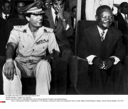 BANGUI : Gaddafi and  Bokassa