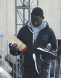 Migrants arriving in Catania, Sicily - 23 Apr 2015