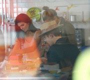 Kendall Jenner and Hailey Baldwin make cakes with Justin Bieber and his sis Jazmyn