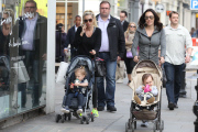 Tamara Ecclestone and Petra Ecclestone out and about with their children, Kings Road, London, Britain - 24 Apr 2015